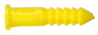 The Hillman Group 370326 Ribbed Plastic Anchor, 4-6-8 X 7/8-Inch Yellow 100 Pk