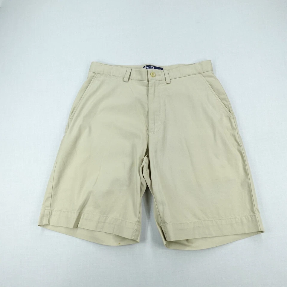 Pantalones Cortos de Golf Ralph Lauren Prospect Para Hombre Beige Caqui Talla 30 Frente Plano Algodón Foto 1 de 4