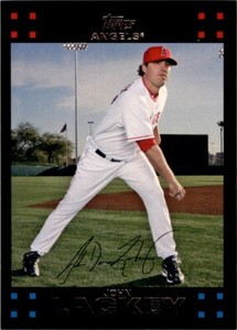 2007 TOPPS #1 JOHN LACKEY LOS ANGELES ANGELS