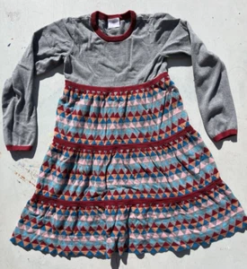 Girl's Hanna Anderson Dress Multicolor Full Length 150 Colorblock A-Line School - Picture 1 of 11