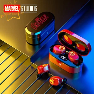 Captain America Iron Man Bluetooth 5.0 Wireless In-ear Headset Earphone Earbuds - Picture 1 of 7