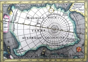 Antarctica, Australia, Patagonia Bertius/Hondius, 1618, Magallanica Terra Austra - Picture 1 of 5
