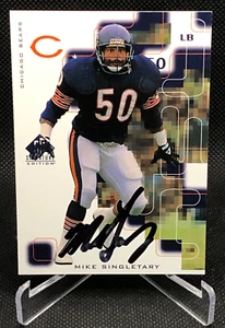 Autógrafo SP Signature Edition 1999 #CP Mike Singletary automático Chicago Bears Salón de la fama - Imagen 1 de 2