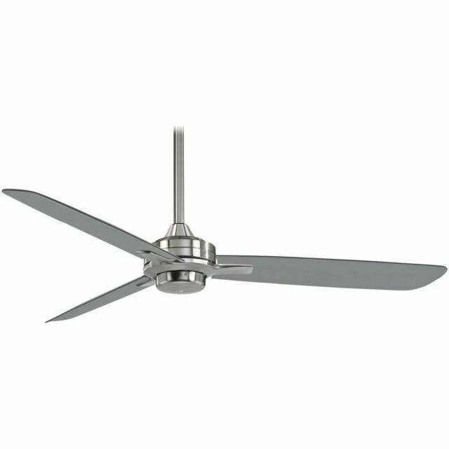 Minka-Aire Rudolph F727-BN/SL 52" 3-Blade Ceiling Fan - Brushed Nickel/Silver