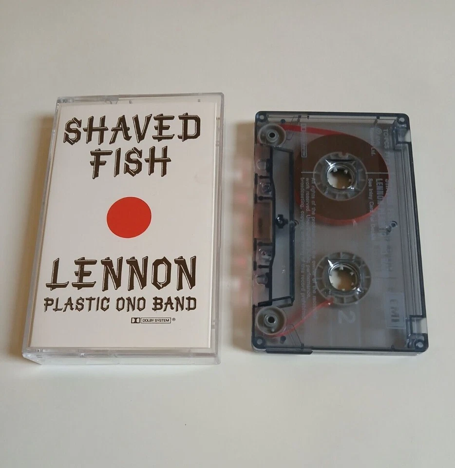 JOHN LENNON PLASTIC ONO BAND SHAVED FISH CASSETTE TAPE EMI UK 1984 - Image 1 of 1