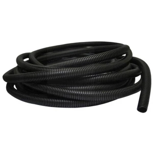 DNA WLT510 Split 5.6mm Corrugated Flexible Black Wire Loom Tubing 10 Metre Roll - Picture 1 of 3