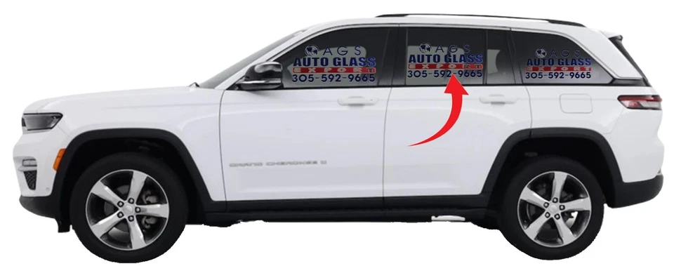 2022-2024 JEEP GRAND CHEROKEE 4D REAR LEFT GLASS LAMINATED MOPAR DD13567YPY - Image 1 of 1