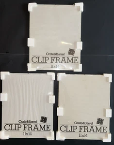 NEW Lot of 3 CRATE & BARREL Clip Frame 11x14 PICTURE PHOTO FRAME - Picture 1 of 4