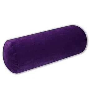 Mf50g Purple Soft Smooth Microfiber Velvet Bolster CASE Neck Roll COVER Size - Picture 1 of 6