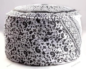 New As Per Image Mandala Floor Pillow Footstool Pouf Cover Ottoman Home Decor - Picture 1 of 8