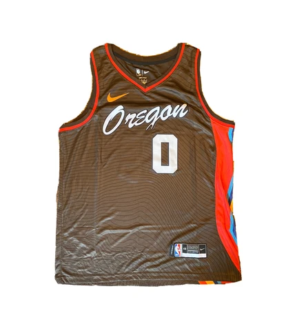 Damian Lillard Portland Trail Blazers Swingman Jersey Brown Size Large Cover