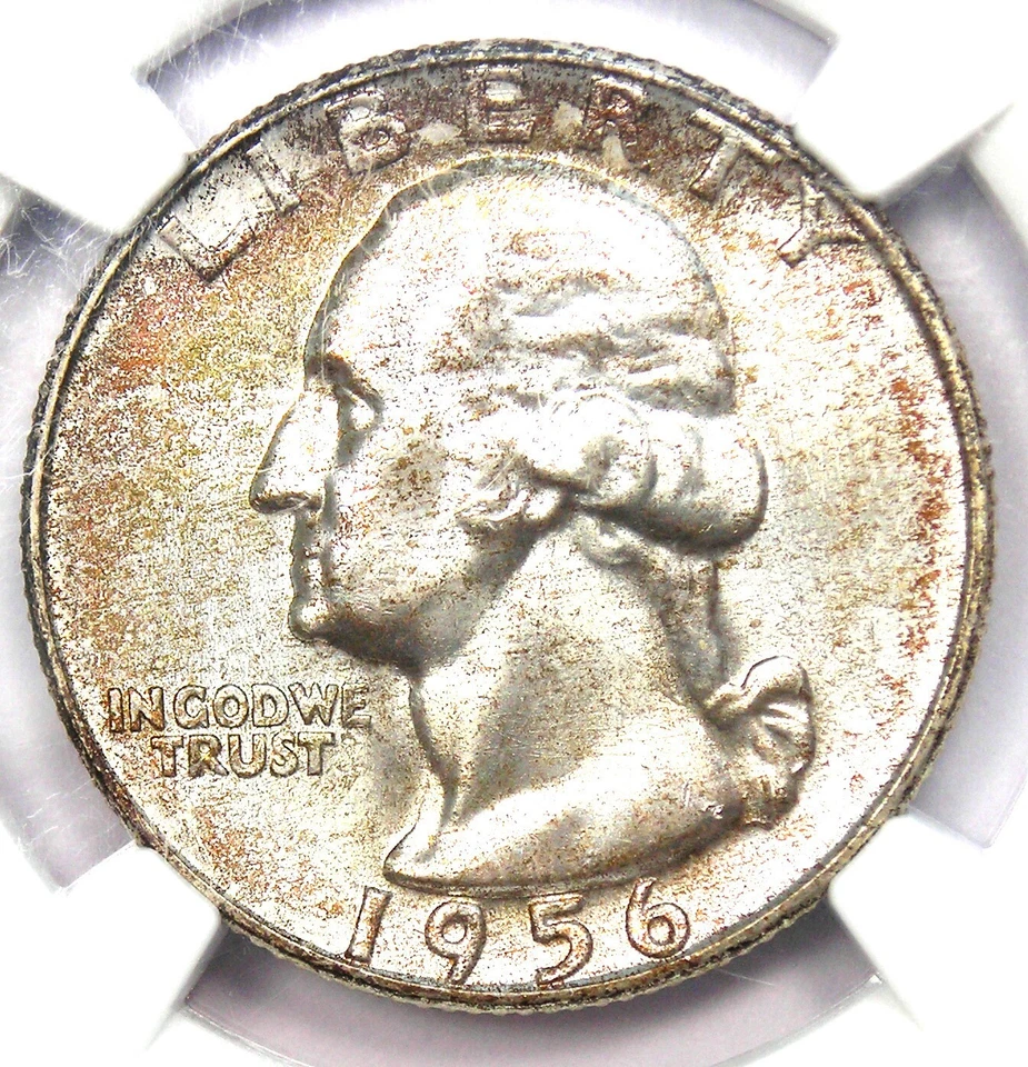 1956-D Washington Quarter 25C - Certified NGC MS67+ Plus Grade - $3,500 Value! - Image 1 of 4