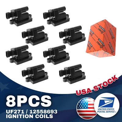 Ignition Coils Performance UF271/12558693 8X For GMC Sierra 2500 HD 2001-2006 - Image 1 of 4
