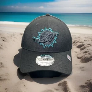 Miami Dolphins Hat New Era 9FORTY Black "Momentum" Snapback Crew Cap H76 - Picture 1 of 8