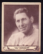 1940 PLAY BALL #116 AL SCHACHT CLOWN PRINCE OF BASEBALL