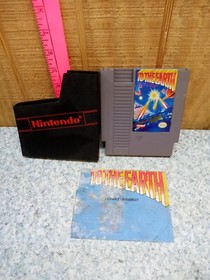 To the Earth - With Manual and Sleeve  ( Nintendo NES ) Tested  Authentic