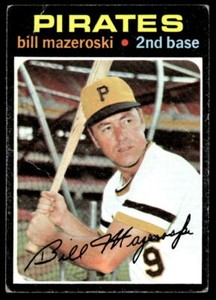 1971 Topps #110 Bill Mazeroski   Baseball Pittsburgh Pirates