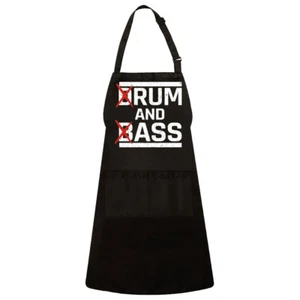 Drum And Bass, Rum And Ass Funny Sarcastic Joke Pun Cook Kitchen Grilling Apron - Picture 1 of 2