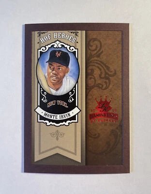 2005 Diamond Kings HOF Heroes Monte Irvin Red Frame Card #HH-20 Giants NM Mint! - Image 1 of 3
