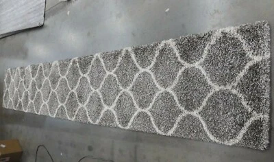 Alfombra GRIS/MARFIL 2'-3" X 14' defecto, precio reducido 1172617062 SGH280B-214 Foto 1 de 4