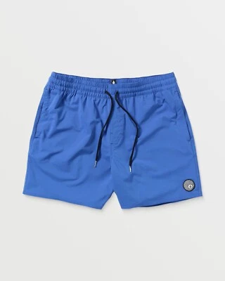 VOLCOM - Mens Lido Solid Trunk 16" Boardshorts - Ultramarine - Summer Shorts - Image 1 of 4