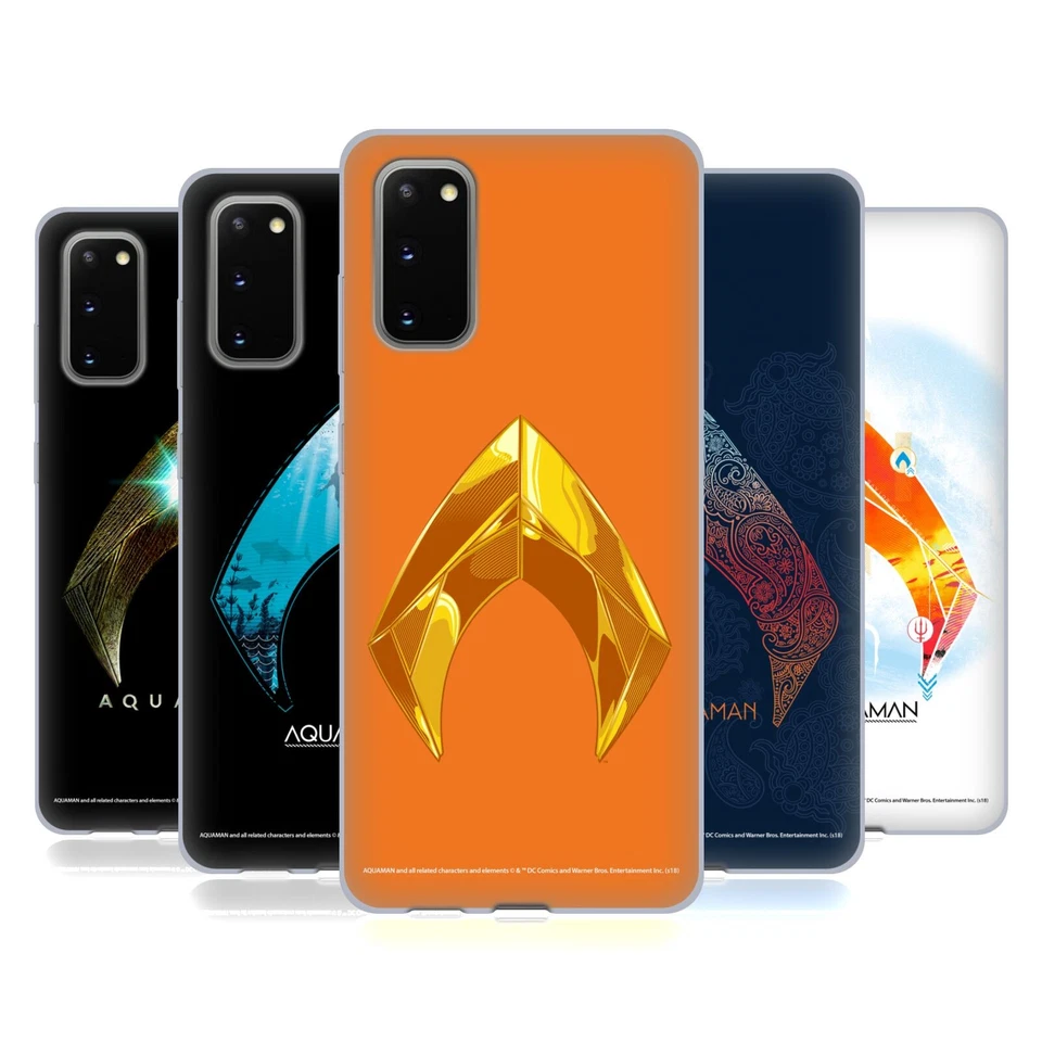 AQUAMAN MOVIE LOGO CUSTODIA COVER MORBIDA IN GEL PER SAMSUNG TELEFONI 1 - Immagine 1 di 1