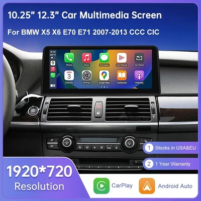 Wireless Carplay Touch Screen for BMW X5 E70 X6 E71 2007-2013 Multimedia Player Foto 1 de 4