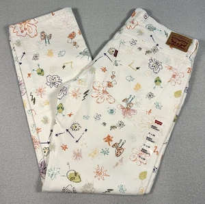 Levi's Womens Rare All Over Print Jeans Alien Floral UFO Unique NEW! 31X30 - Picture 1 of 11
