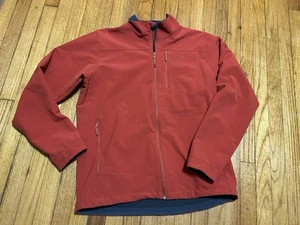 Mountain HardWear Men’s Full Zip Soft Shell Fleece Jacket Large Dark Orange - Picture 1 of 11