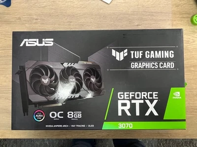 ASUS TUF GeForce RTX 3070 OC 8GB GDDR6 Gaming Graphics Card USED WITH BOX - Image 1 of 4