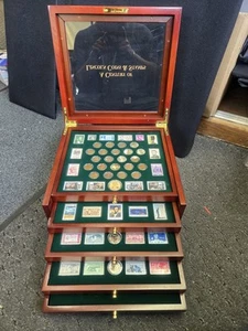 Conjunto de monedas y estampillas conmemorativas postales de la sociedad conmemorativa del siglo de Lincoln de un piezas  - Imagen 1 de 22