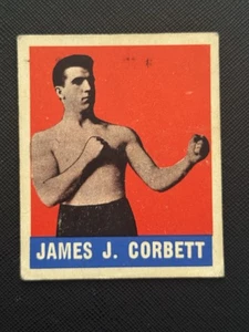 1948 LEAF BOXING CARD #55 JAMES J CORBETT HEAVYWEIGHT CHAMP EX+ - Picture 1 of 2