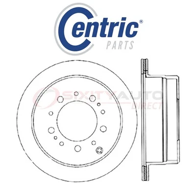 Centric C-TEK Disc Brake Rotor for 1998-2007 Lexus LX470 4.7L V8 - Kit Set yb Foto 1 de 4