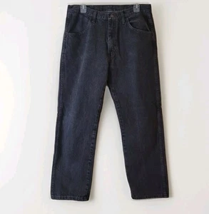 Jeans vintage Rustler nero denim uomo 34x29 regular dritto grunge sleaze norma - Foto 1 di 22