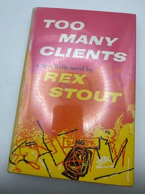 Too Many Clients by Rex Stout (1960) True First Edition Hardcover w/ Dust Jacket Foto 1 de 4