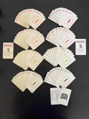 Vintage ROOK Card Games! 2 Complete Decks~1 Old, 1 New. No Box or Rules. READ!! - Image 1 of 4