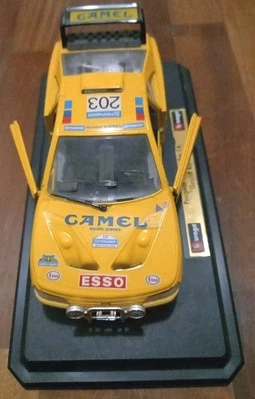 Bburago cod 1531 Peugeot 405 Turbo 16 Grand Raid Camel Racing Service 1/24 RARE - Immagine 1 di 4