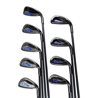 Juego de Plancha Ping G2 Blue Dot TFC 100 Suave Regular Senior Flex +1/2" 4-PW+SW+LW RH Foto 1 de 4