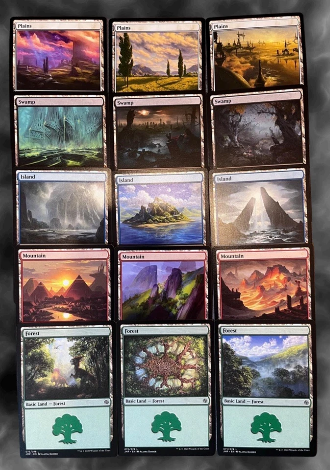  LOTE 100 TIERRAS BÁSICAS MAGIC: THE GATHERING – VARIADAS, NUEVAS Y SIN USO - Imagen 1 de 2