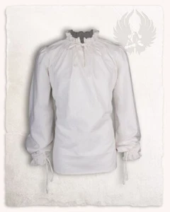 Mytholon Bastian Hemd Leinen Weiß S Larp Mittelalter Reenactment #15453 - Bild 1 von 2