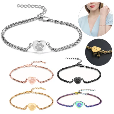 Pet Paw Urn Cremation Jewelry Urn Bracelet for Ashes for Women Men of Loved Ones - Image 1 of 4