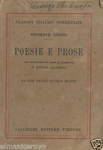 G RICHTIGE GEDICHTE UND PROSA NOTIZEN VON UND LERCHEN FÜR DEN GEBRAUCH MITTELSCHULEN TALLECCHI 1931 - Bild 1 von 1