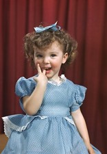 KF10-570 1949 LITTLE GIRL 2ND PLACE NEW YORK KIDS CONTEST ORIG 5x7" TRANSPARENCY