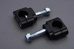 Renthal CL019 Paar schwarze Lenkerklemmen 28 mm Kawasaki KX450F KXF450 2009-2023 - Bild 1 von 2