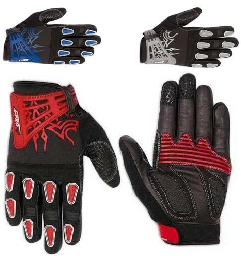 Guanto Cross Moto Enduro Off Road Pelle Tessuto Corto Estivo Protettivo - Immagine 1 di 1