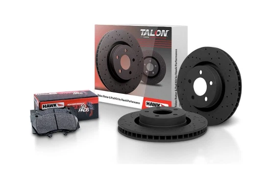 Hawk Performance Talon Brake Rotor and Pad Kits Drilled&Slotted fit Honda - Image 1 of 1