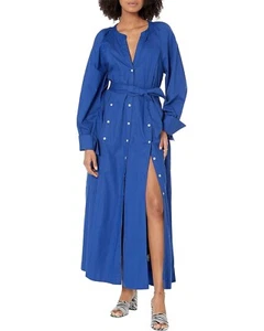 NWT $148 Free People Charlie Long Sleeve Cotton Shirtdress XS - Picture 1 of 4