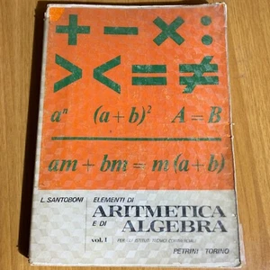 Elemente der Arithmetik und Algebra Erster Band. Santoboni. Petrini - Bild 1 von 5