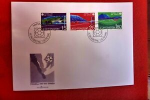 LIECHENSTEIN1982 Football World Cup - Spain SET 3 STAMPS FIRST DAY COVER SOCCER 