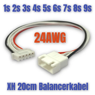 ✅ XH Balancerkabel 1s 2s 3s 4s 5s 6s Lipo Akku 20cm Verlängerung Stecker Buchse - Bild 1 von 4